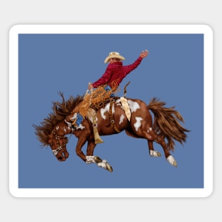 Vintage rodeo cowboy Magnet